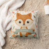 Woodland Schattige Fox, Baby Animals, Gepersonalis Kussen (Deken)