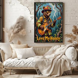 Woodland Serenade: Beren hoge noten Poster