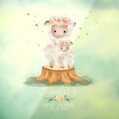 Woodland Sheep Lamb Farm Animals Raamsticker (Vel 3)