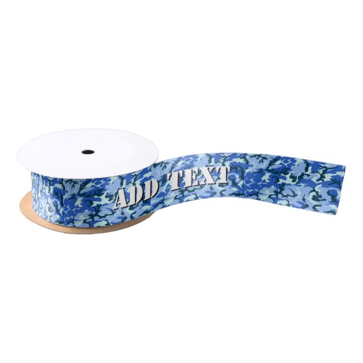 Woodland Sky Blue Camouflage Lint (Spoel)
