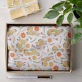 Woodland Spring Bunny Rabbit Floral Tissuepapier (Geschenk)