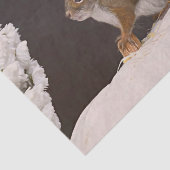 Woodland Squirrel op pompoen Tissuepapier (Detail)