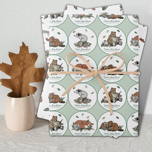 Woodland Storybook Baby shower Inpakpapier Vel