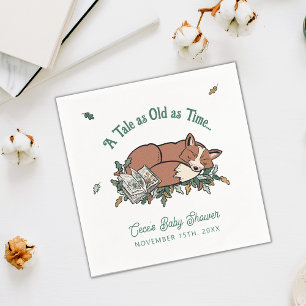Woodland Storybook Custom Phrase Baby shower Servet