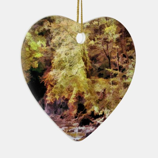 WOODLAND STREAM KERAMISCH ORNAMENT (Rechts)