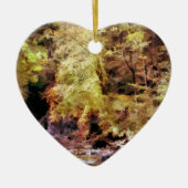 WOODLAND STREAM KERAMISCH ORNAMENT (Voorkant)