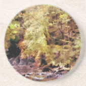 WOODLAND STREAM ZANDSTEEN ONDERZETTER (Voorkant)