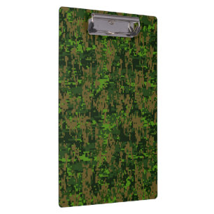 Woodland Style Digital Camouflage Accent Decor Klembord