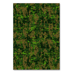 Woodland Style Digital Camouflage Accent Kaart