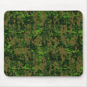 Woodland Style Digital Green Camouflage Decor Muismat