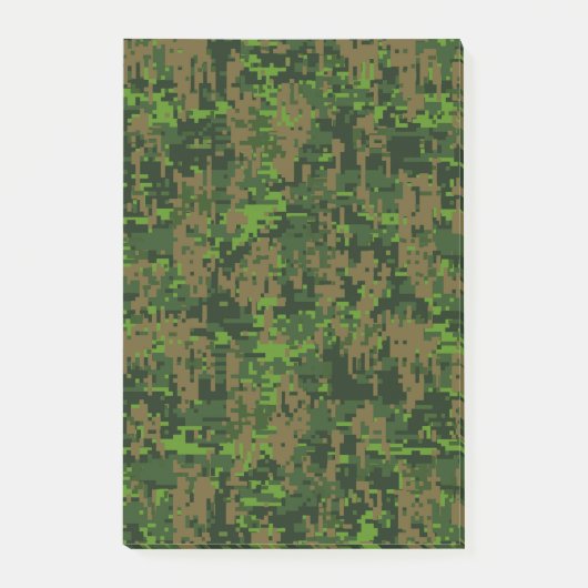 Woodland Style Digital Green Camouflage Decor Post-it® Notes (Voorkant)