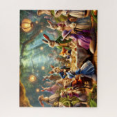 Woodland Tea Party Whimsical Forest Animals Legpuzzel (Verticaal)