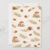 Woodland Theme Adorable Forest Animals Baby Shower Kaart (Achterkant)