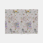 Woodland Theme Baby Fleece Deken (Voorkant (Horizontaal))