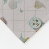 Woodland Theme Baby Fleece Deken (Hoek)