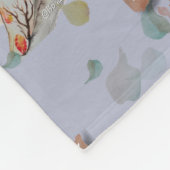 Woodland Theme Baby Fleece Deken (Hoek)