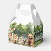 Woodland Theme Baby shower Bedankdoosjes (Voorkant Zijde)