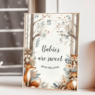 Woodland Theme baby shower Poster