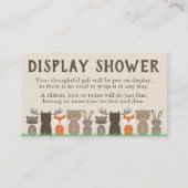 Woodland Theme Display Douche Inserts Informatiekaartje (Voorkant)