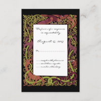 Woodland Tones Celtic Animals Design Wedding RSVP