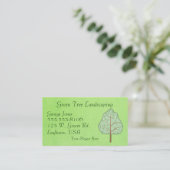 Woodland Tree Business Card-sjabloon Visitekaartje (Staand voorkant)