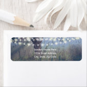 Woodland Twilight Fairy Lights Adresetiketten Etiket (Insitu)