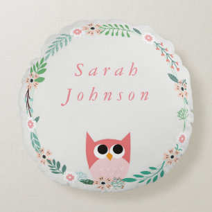 Woodland Uil Ronde Kwekerij Kussen