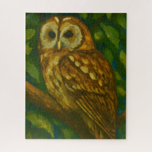 Woodland Watcher - Realistische uil kunst Legpuzzel