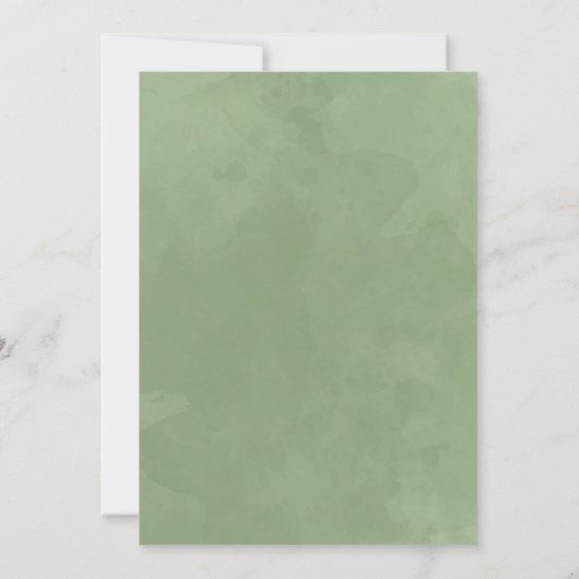 Woodland Waterverf Mushroom Herfst 1e Verjaardag Kaart (Achterkant)