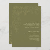 Woodland Wedding Invitation Kaart (Voorkant / Achterkant)