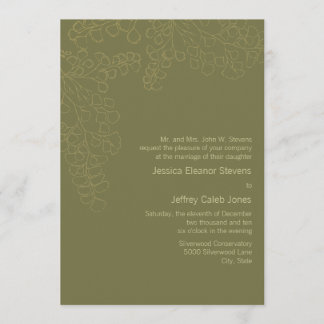Woodland Wedding Invitation Kaart