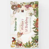 Woodland Whimsical Enchanted Forest Fairy Ladybug Spandoek (Verticaal)