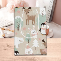 Woodland Whimsical Forest Animals Winter