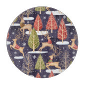 Woodland Whimsical Reinders Winter Snijplank (Voorkant)