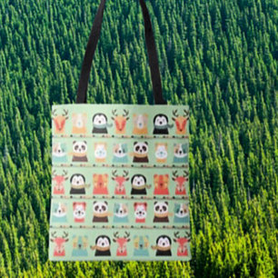Woodland Whimsy Buddies Canvas tas