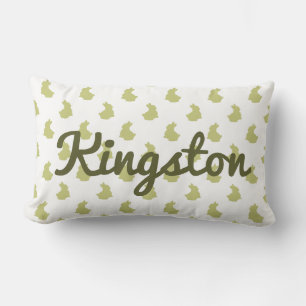 Woodland White en Olive Bunny Nursery Kussen