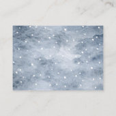 Woodland Winter Animals Diaper Raffle Informatiekaartje (Achterkant)