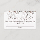 Woodland Winter Bloemen Boeken Baby shower aanvrag Informatiekaartje (Voorkant)