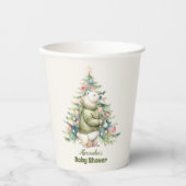 Woodland Winter Christmas Baby shower Papieren Bekers (Voorkant)