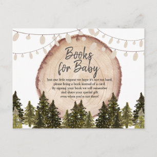 Woodland Winter Forest Books for Baby Briefkaart