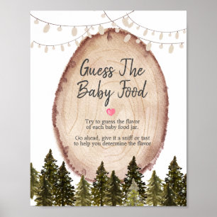 Woodland Winter Forest Raad the Baby Food Poster