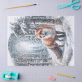 Woodland Winter Fox Tissuepapier (Craft)