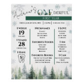 Woodland Winter ONE derland Jalons Poster (Devant)