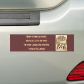 Woodland Witch Bumpersticker (Op auto)
