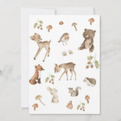 Woodland Wonder Deer Baby shower Invitation (Dos)