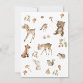 Woodland Wonder Deer Baby shower Invitation (Dos)