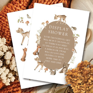 Woodland Wonder Display Douche Informatiekaartje
