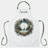 Woodland Wreath with Deer Moon Schort (Voorkant)