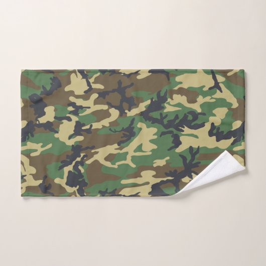 Woodlands Camouflage Outdoorsman Gift Bad Handdoek (Handdoek)