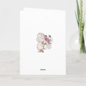 Woodlands Musicians Baby shower Carte de remerciem (Dos)